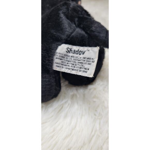 Russ Berrie 8" Shadow Black Cat Green Eyes Soft Plush Stuffed Animal Damaged Tag - Picture 5 of 7